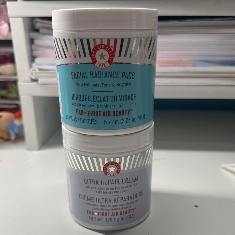 First Aid Beauty Skincare Duo - Blue and Gray